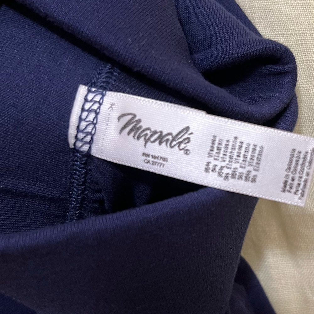 Mapale Navy Maxi Dress Vacation Resort Beach Cruise Sexy Size Medium NWT - Picture 5 of 9